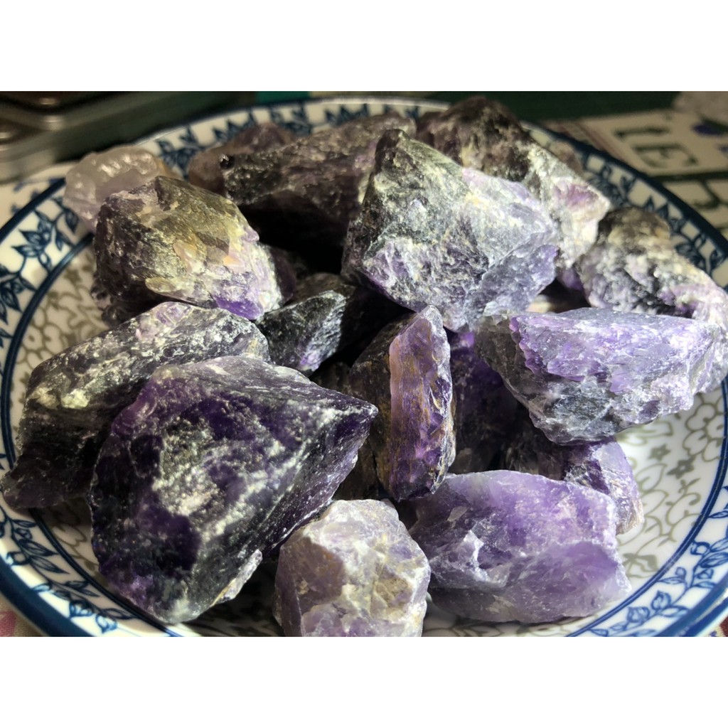 甜蜜水晶 天然水晶原礦 巴西紫晶 巴西黃水晶 螢石原礦未拋光 (商品如照片實品拍照)便宜出清:圖片 8
