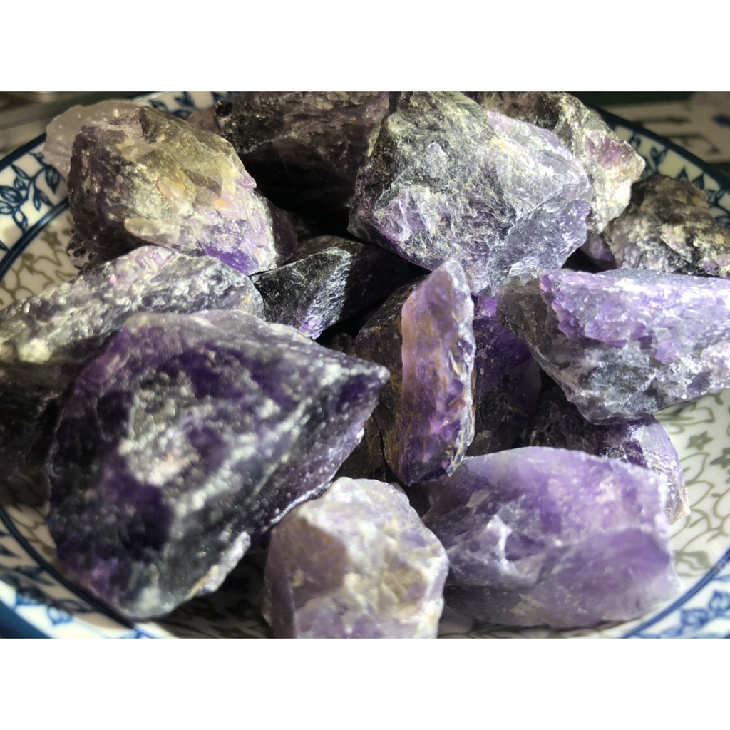 甜蜜水晶 天然水晶原礦 巴西紫晶 巴西黃水晶 螢石原礦未拋光 (商品如照片實品拍照)便宜出清:圖片 9