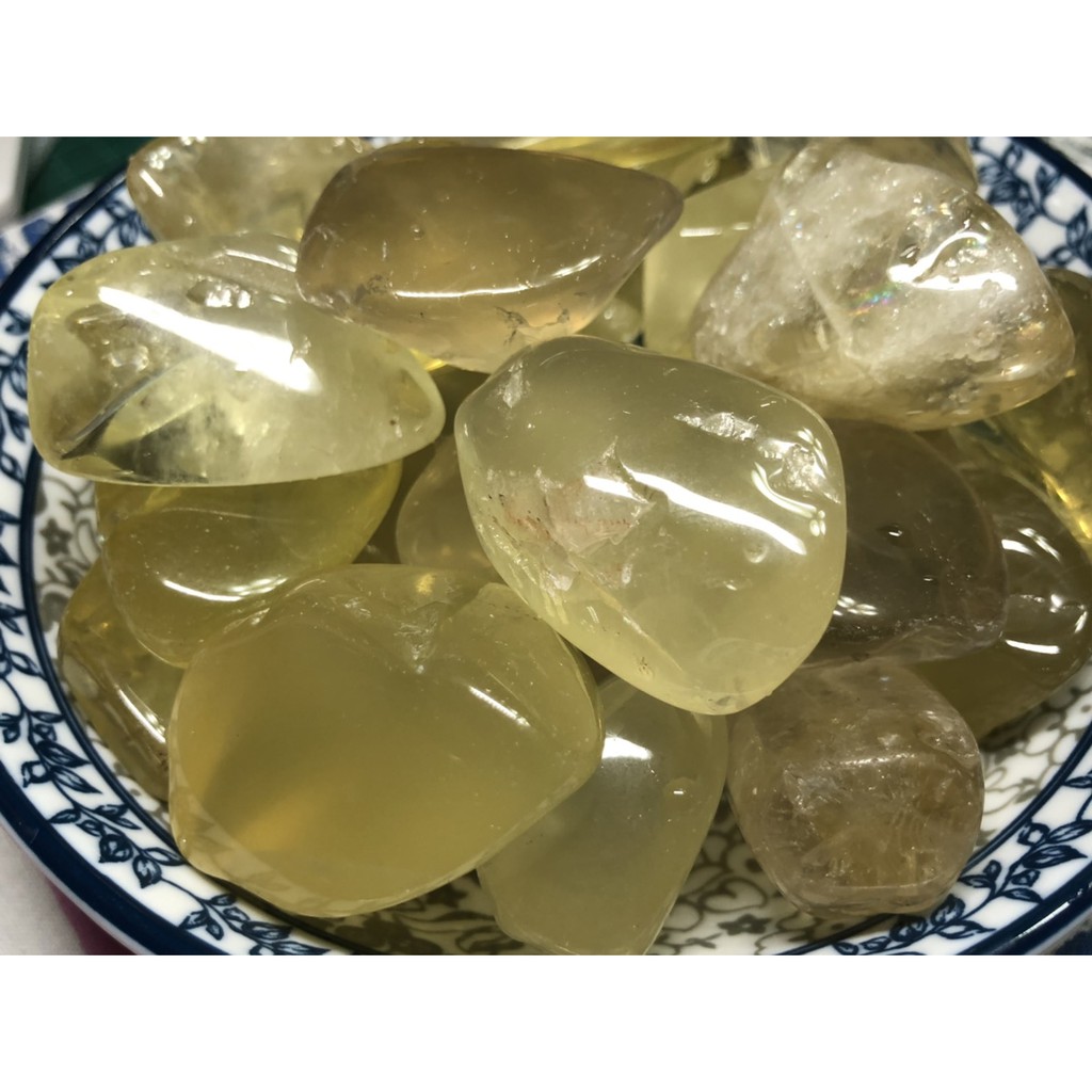 甜蜜水晶 天然水晶拋光原石 黃水晶招正財 黑曜石主避邪 原石 黃水晶 碎石 淨化消磁(商品如照片實品拍照)便宜出清:圖片 7