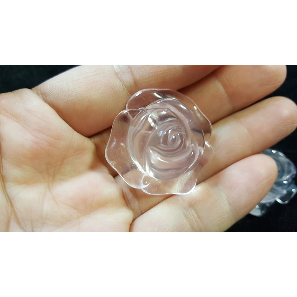 ♡1224P01♡★甜蜜水晶★天然粉晶玫瑰花造型裸石一組三個:圖片 4