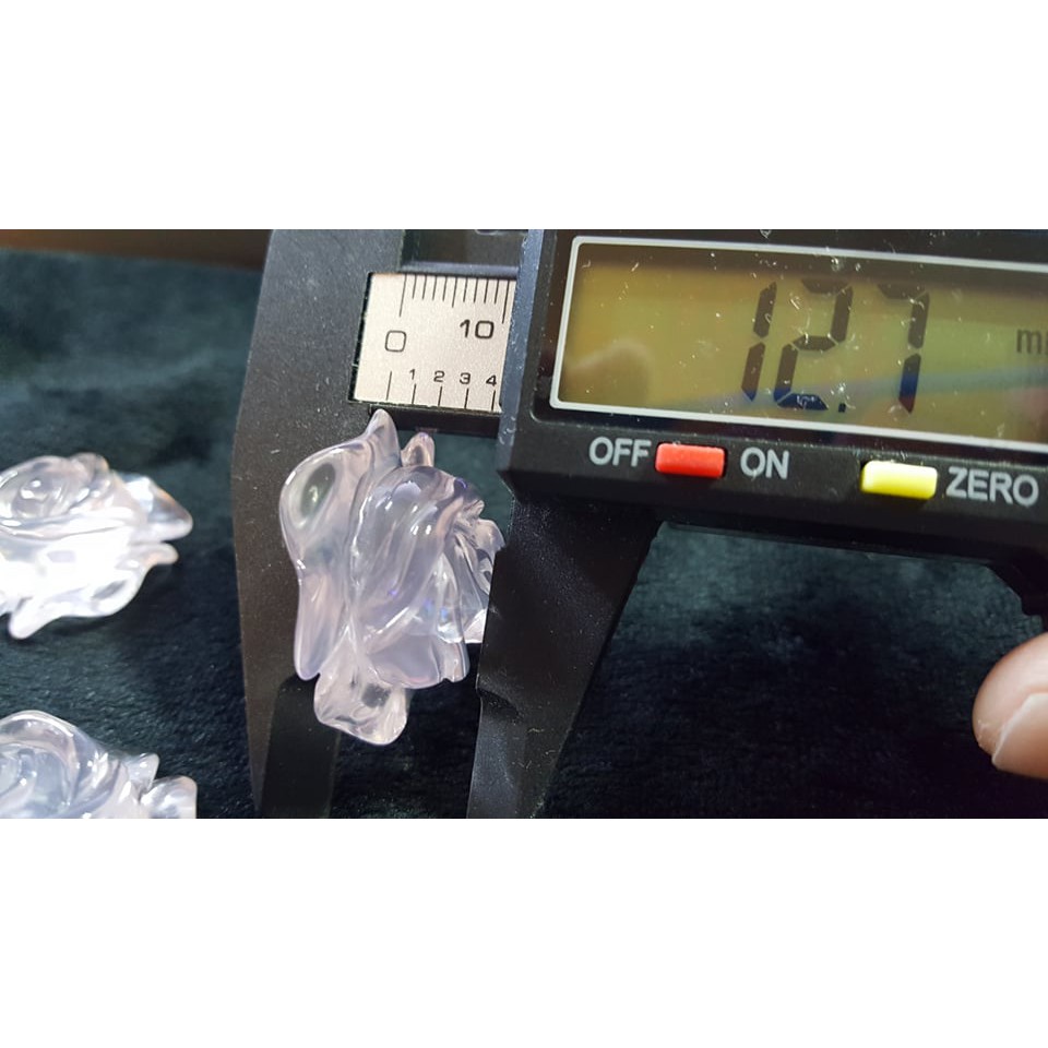 ♡1224P01♡★甜蜜水晶★天然粉晶玫瑰花造型裸石一組三個:圖片 6