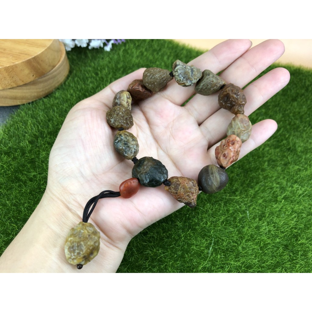 J0513B02-A05★甜蜜水晶★天然魚子石經脈瑪瑙手鍊 商品如圖 潮男必備款
