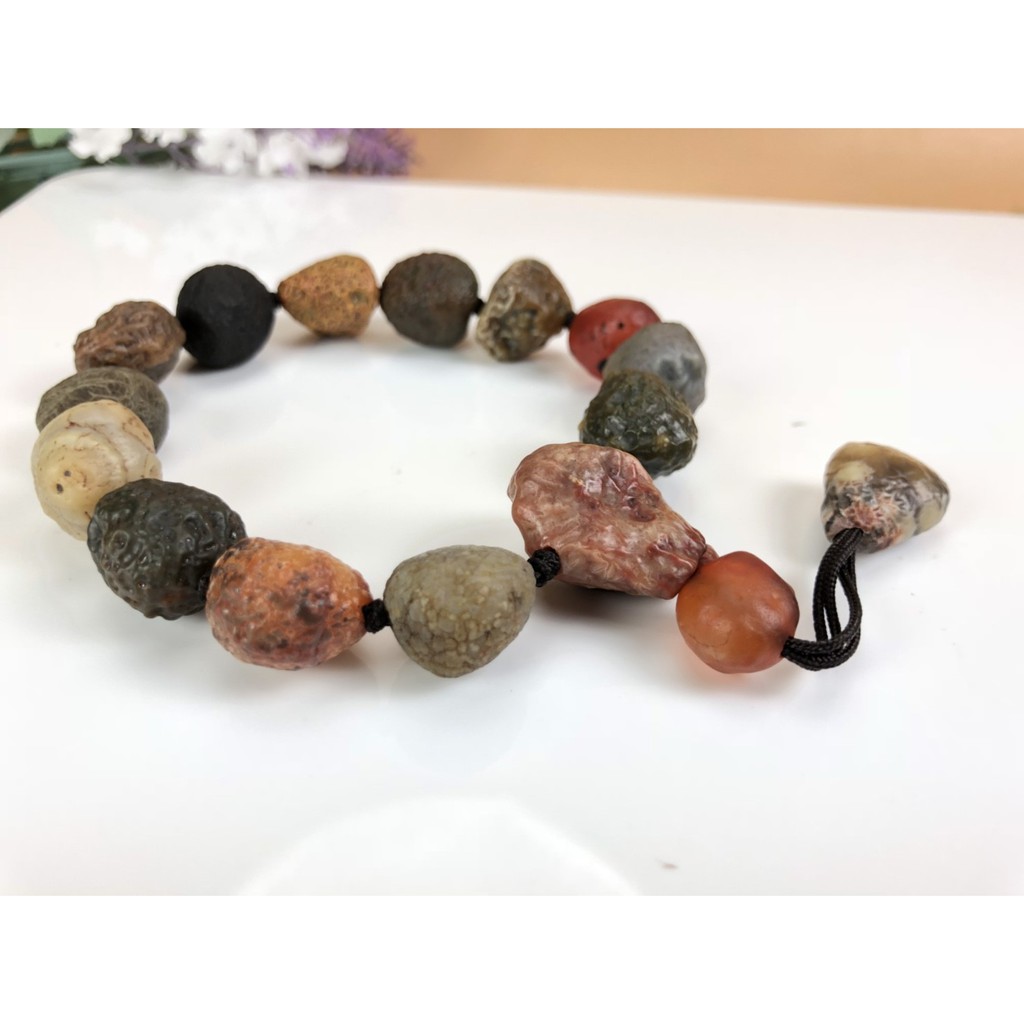J0513B02-A06★甜蜜水晶★天然魚子石經脈瑪瑙手鍊 商品如圖 潮男必備款:圖片 3