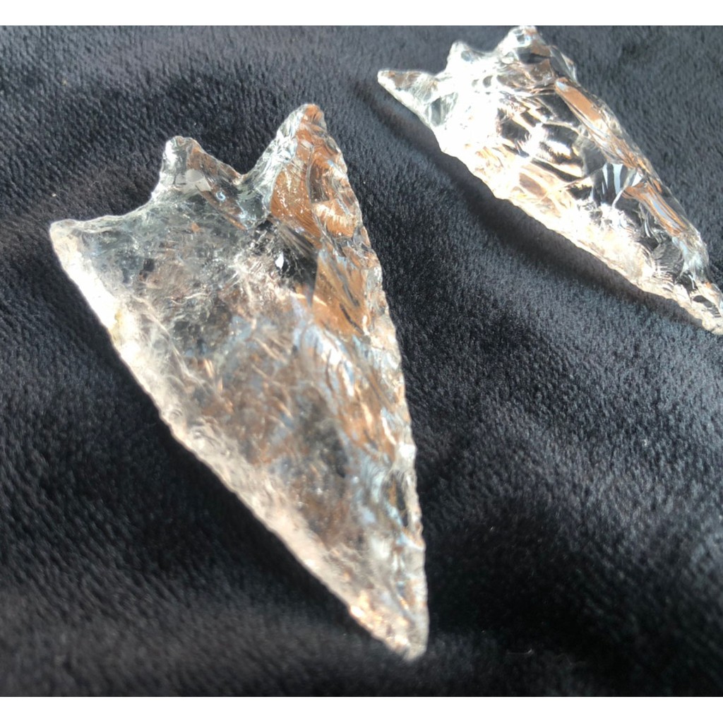 甜蜜水晶 天然白水晶冰晶矛頭墜 繩鍊項鍊