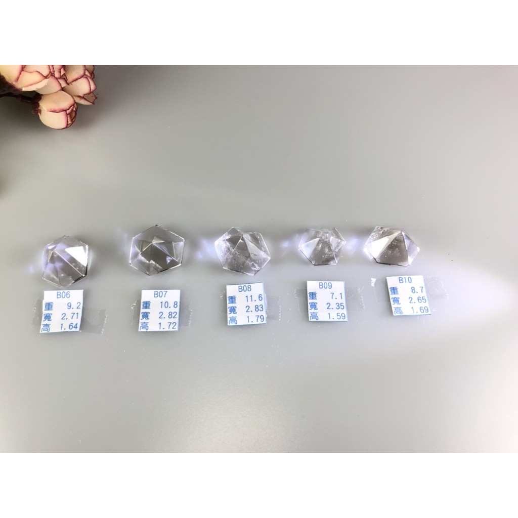 J0706B01-B01.B10★甜蜜水晶★天然清透白水晶金字塔型錐體白水晶數量有限售完止。<新貨入替>:圖片 4