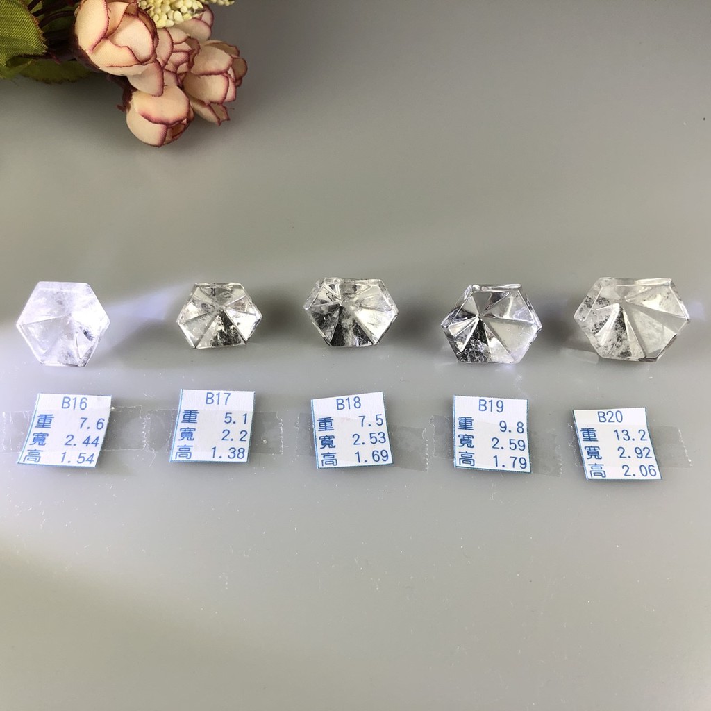 J0706B01-B11.B20★甜蜜水晶★天然清透白水晶金字塔型錐體白水晶數量有限售完止。<新貨 入替>:圖片 6