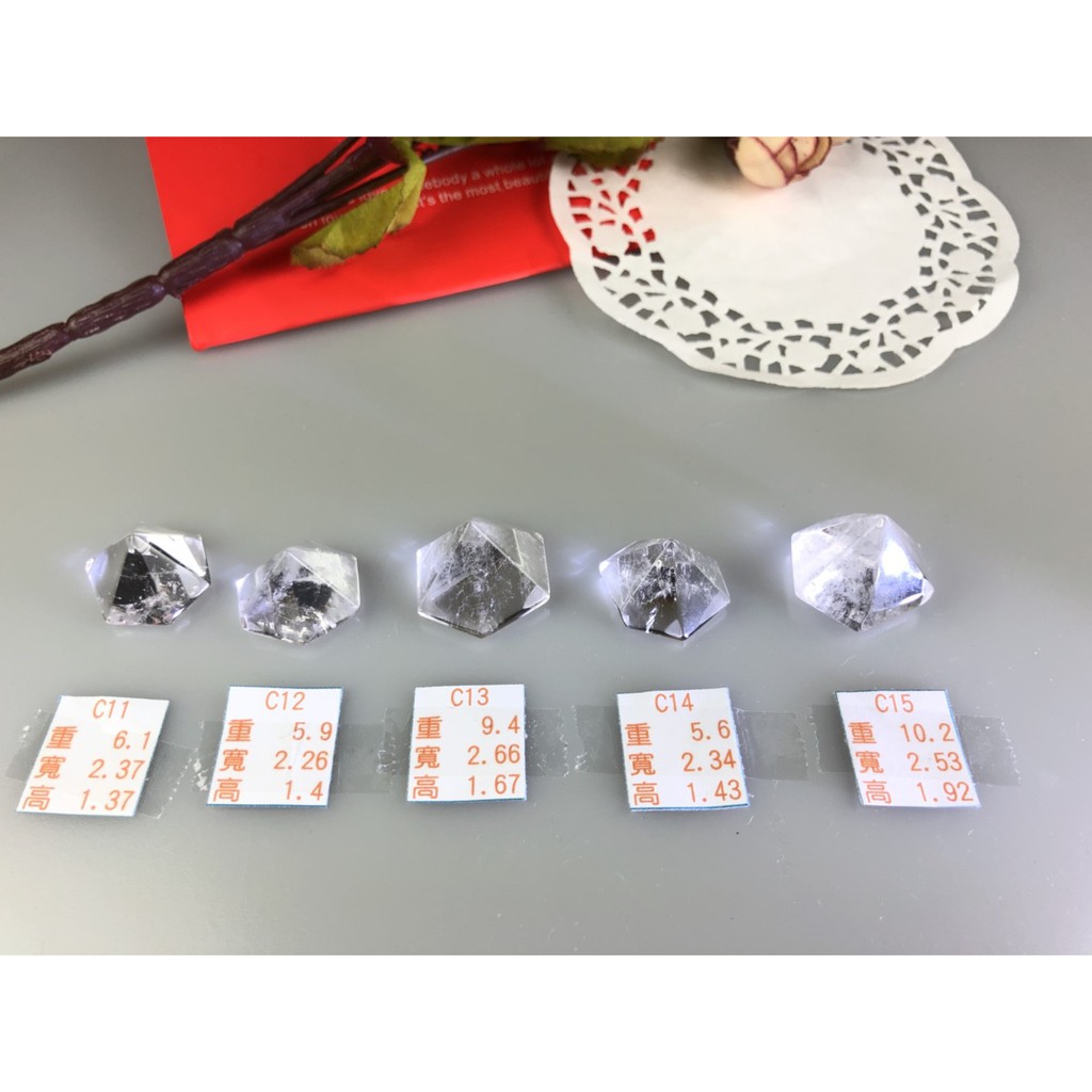J0706B01-C11.C20★甜蜜水晶★天然雪白帶透白水晶金字塔型錐體白水晶數量有限售完止。:圖片 3