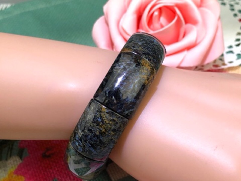 甜蜜水晶 天然彼得石 彩色風暴石 16cm彈性手鐲 珍藏寶貝:圖片 3
