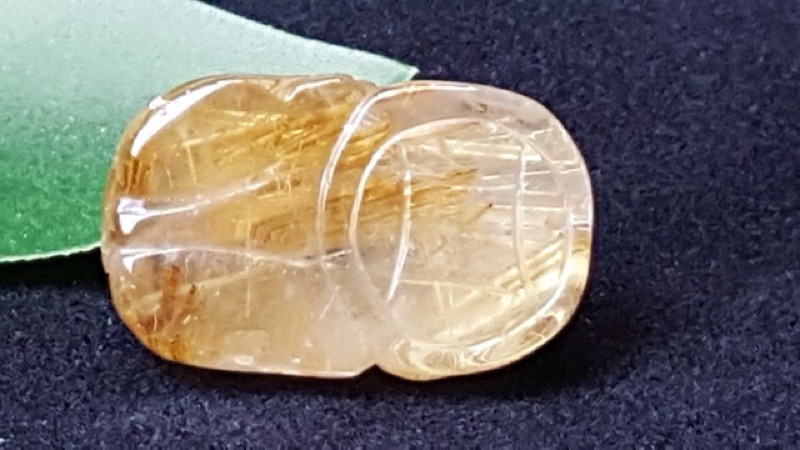 J1103B05-6 甜蜜水晶 天然鈦晶貔貅 多絲 寬絲 版絲清透亮眼鈦晶 貔貅吊墜 擺件:圖片 7