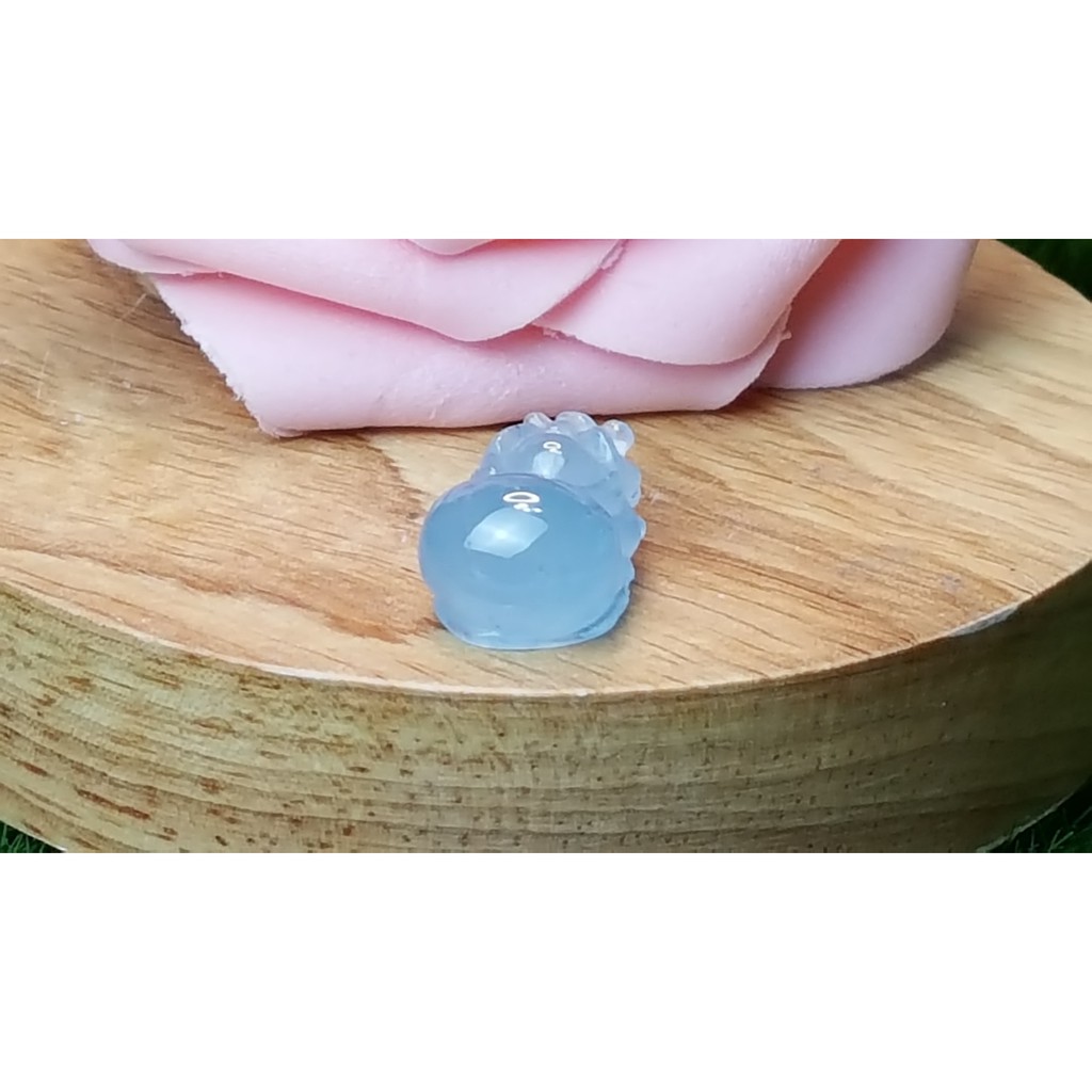 甜蜜水晶 J1103B06-11 天然晶透海水藍寶 貔貅 吊墜 擺件 貔貅項鍊:圖片 3