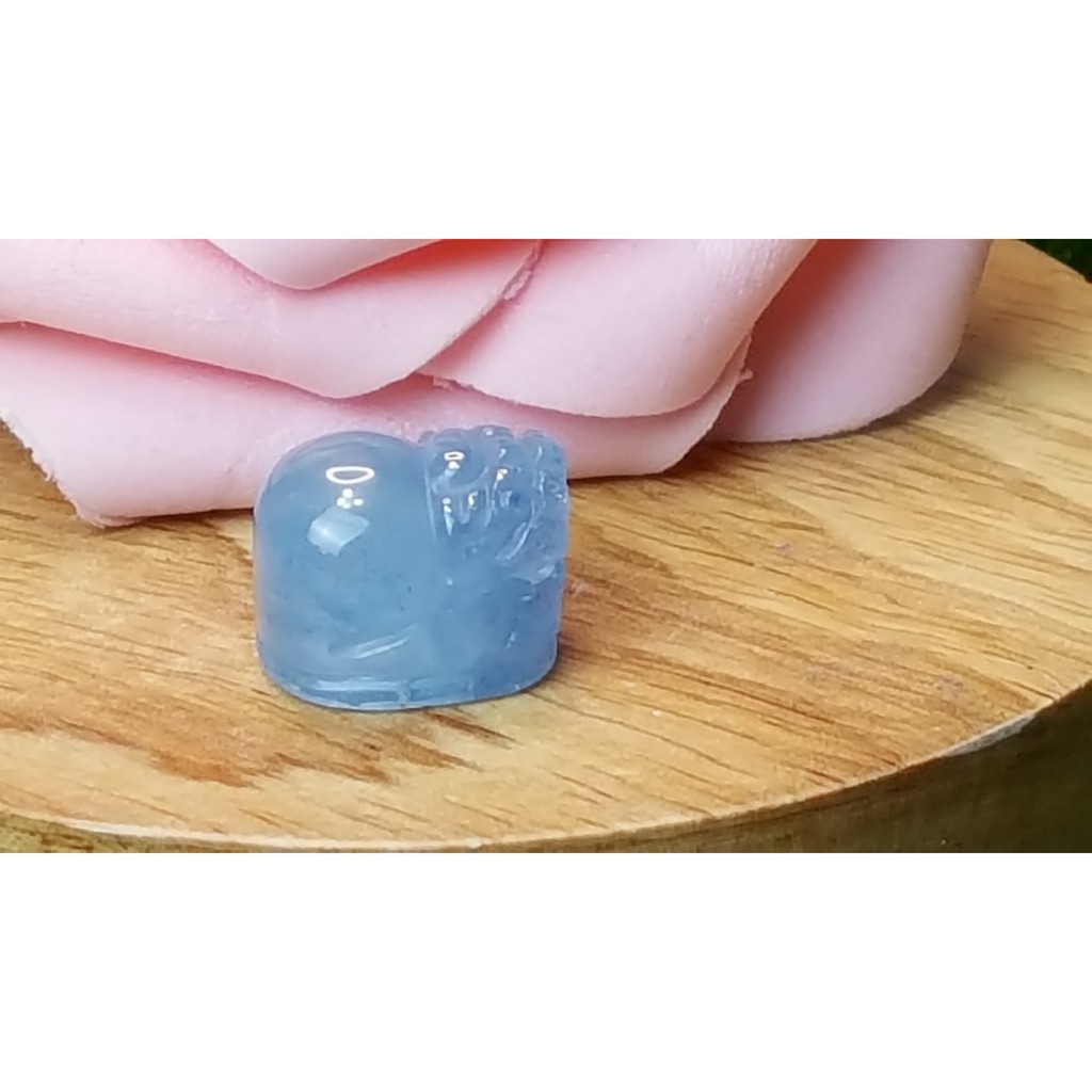 甜蜜水晶 J1103B06-12 天然晶透海水藍寶 貔貅 吊墜 擺件 掛飾 項鍊 幫綁成項鍊如最後張圖片:圖片 3