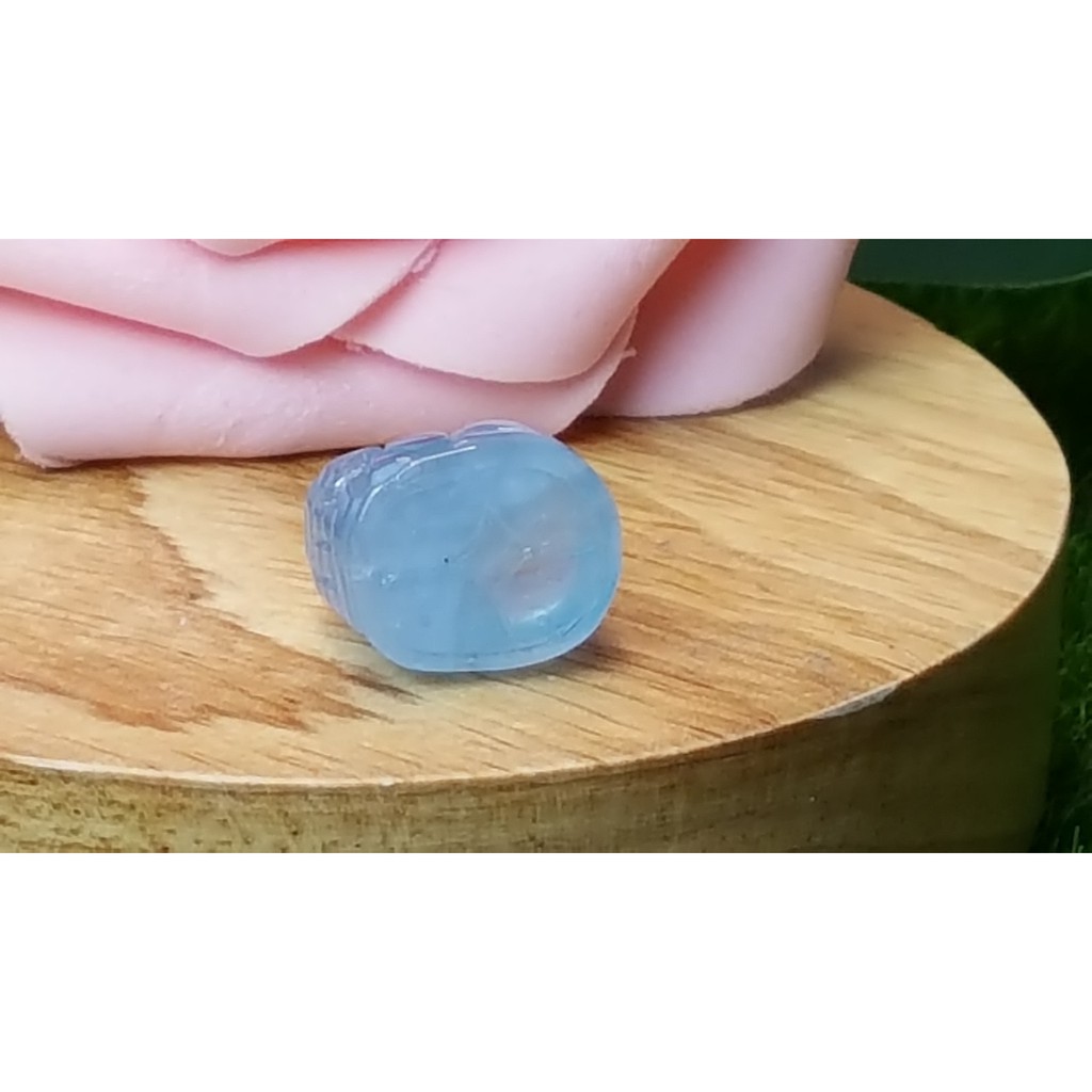 甜蜜水晶 J1103B06-12 天然晶透海水藍寶 貔貅 吊墜 擺件 掛飾 項鍊 幫綁成項鍊如最後張圖片:圖片 5