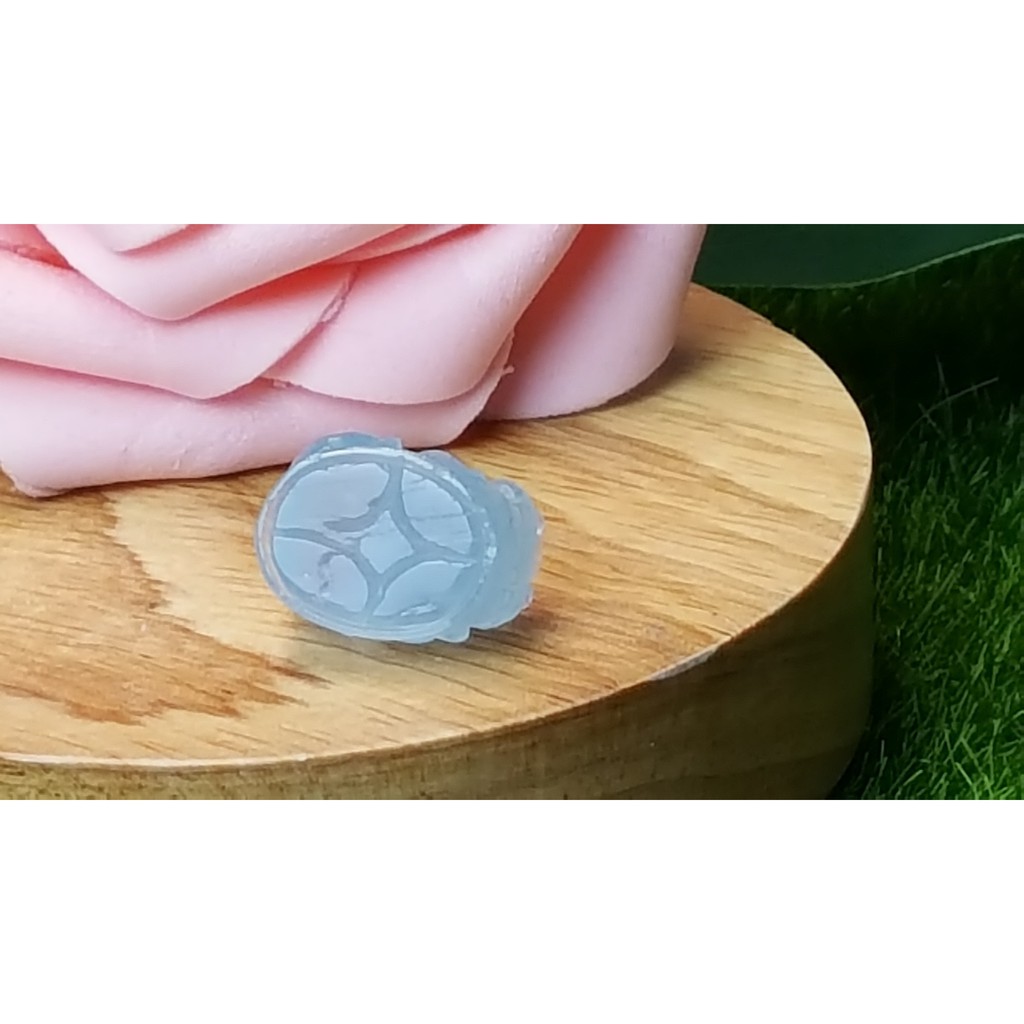 甜蜜水晶 J1103B06-15 天然晶透海水藍寶 貔貅 吊墜 擺件 綁成項鍊如最後一張圖片:圖片 3