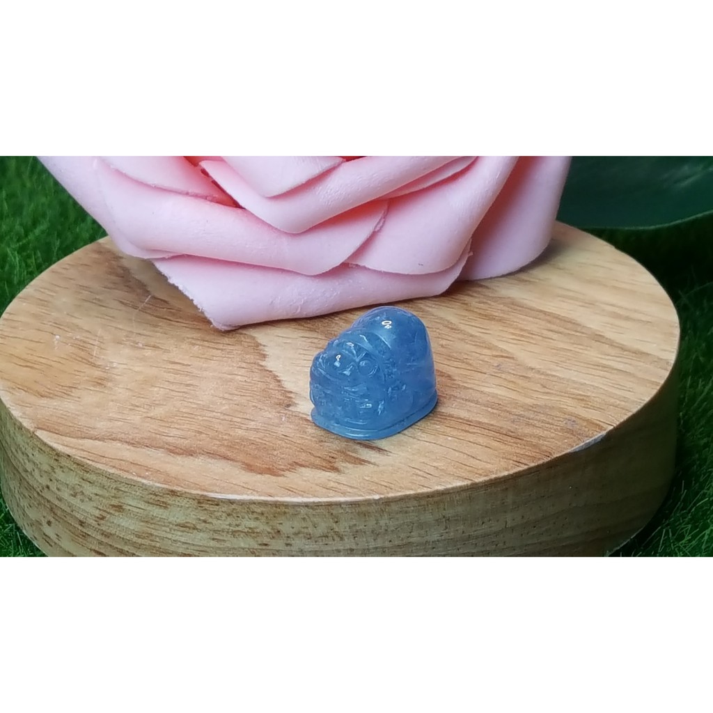 甜蜜水晶 J1103B06-19 天然晶透海水藍寶 貔貅 吊墜 擺件 掛飾 項鍊 幫綁成項鍊如最後張圖片:圖片 4