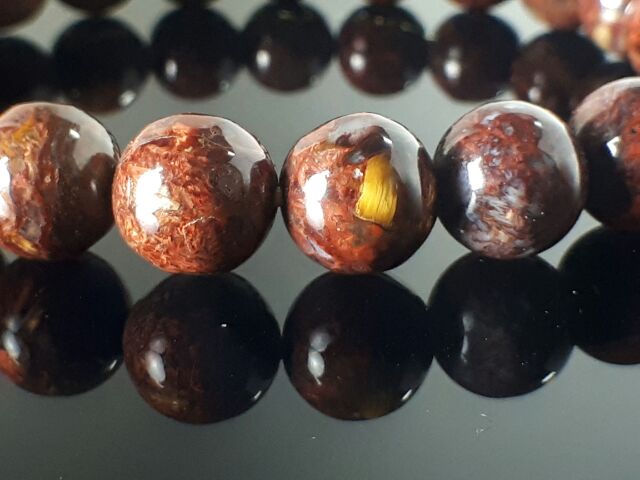 ♡0325A016-2★甜蜜水晶★天然彼得石手鍊 8.8mm 手作手鍊 每顆珠子都是一幅油畫:圖片 7