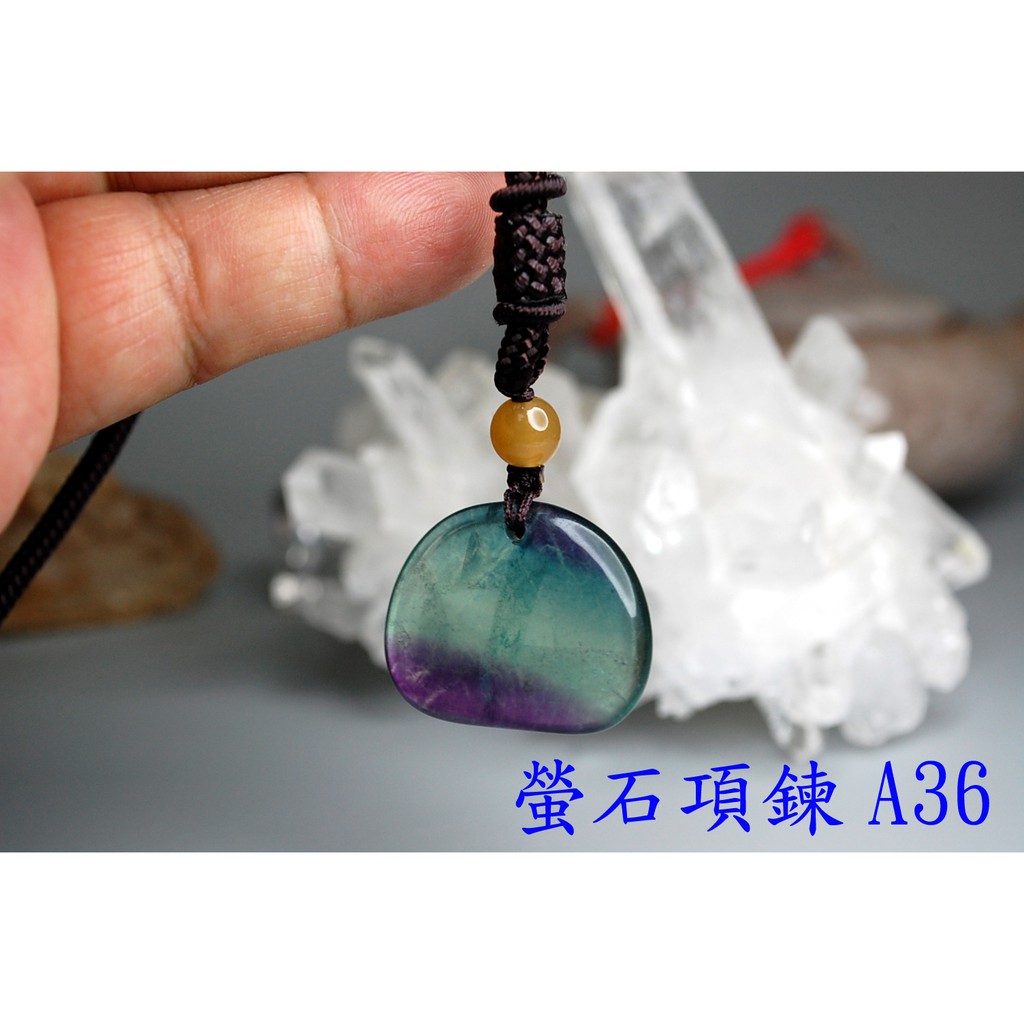 甜蜜水晶 J0930B04-A36-A38天然螢石 滑石 螢石項鍊 五色石項鍊:圖片 2