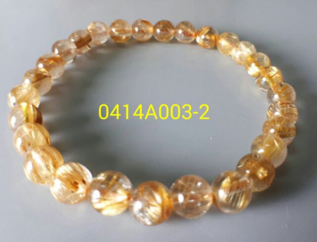 ♡0414P03-2~8♡★甜蜜水晶★天然黃金版滿絲版絲鈦晶手鍊☆高檔品【金髮晶-旺財運】鈦晶 財源滾滾來:圖片 2