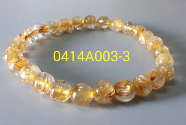 ♡0414P03-2~8♡★甜蜜水晶★天然黃金版滿絲版絲鈦晶手鍊☆高檔品【金髮晶-旺財運】鈦晶 財源滾滾來:圖片 3