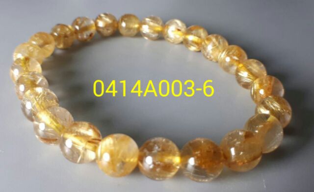 ♡0414P03-2~8♡★甜蜜水晶★天然黃金版滿絲版絲鈦晶手鍊☆高檔品【金髮晶-旺財運】鈦晶 財源滾滾來:圖片 6