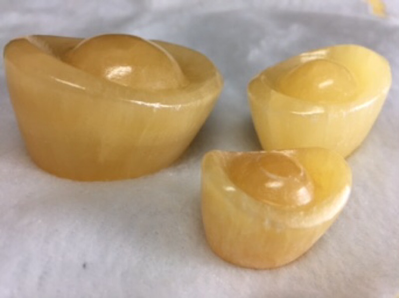 甜蜜水晶 天然黃玉元寶 招財聚人氣旺財 精美客廳辦公桌擺件大中小號元寶 招財聖石:圖片 2