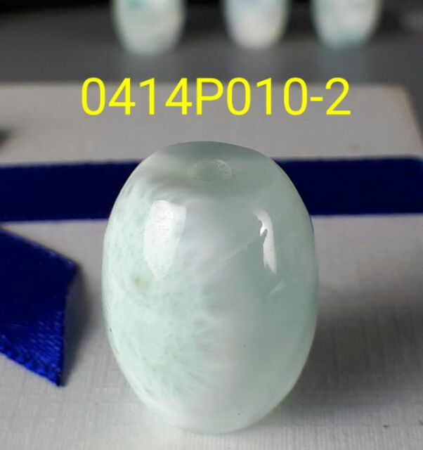 0414P010三大療癒石之 拉利瑪石【甜蜜水晶】海洋天然拉琍瑪石桶珠A冰種 玉化拉利瑪。項鍊:圖片 3
