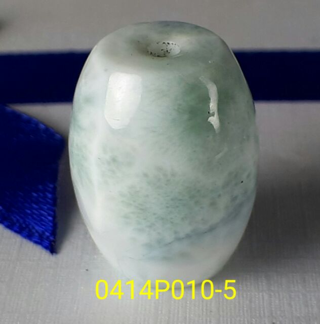 0414P010三大療癒石之 拉利瑪石【甜蜜水晶】海洋天然拉琍瑪石桶珠A冰種 玉化拉利瑪。項鍊:圖片 6