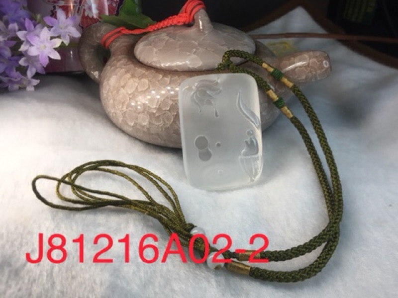 甜蜜水晶 天然白水晶項鍊 吊墜 禪牌 J081216A02 精雕白水晶神牌:圖片 4