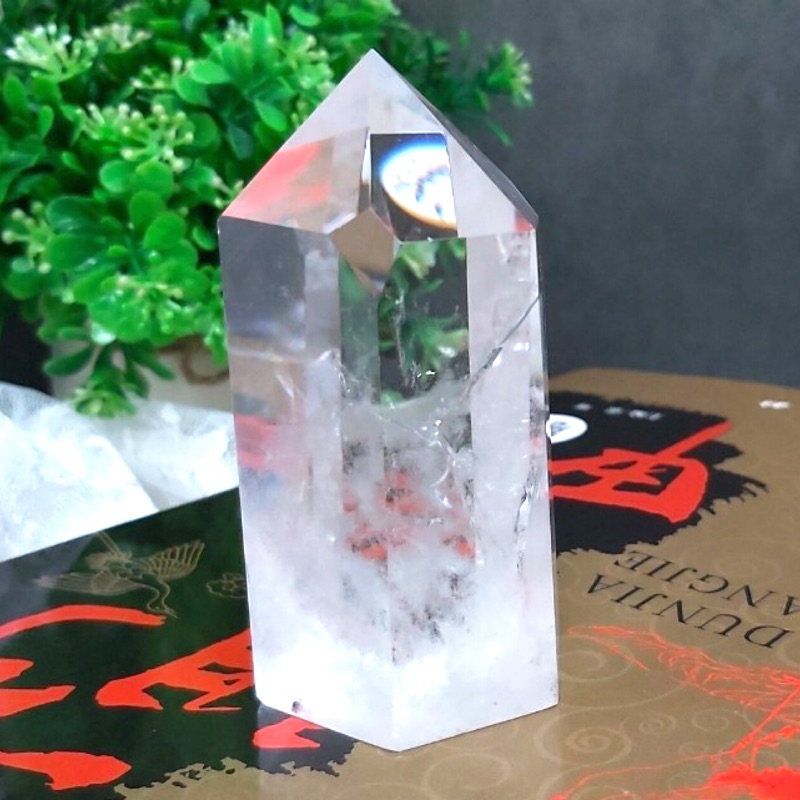 甜蜜水晶 K00101A5-1天然白水晶柱 化解梁煞!寶貝 。橫樑、壓樑等風水化煞 極品