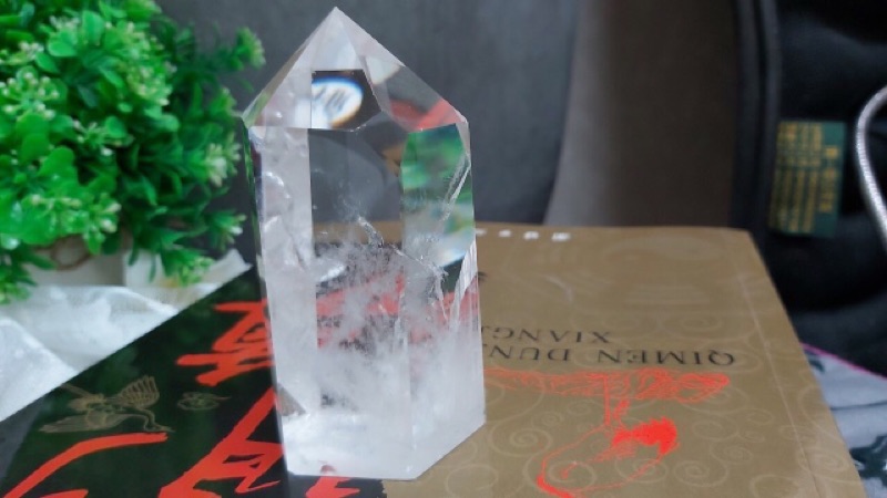 甜蜜水晶 K00101A5-1天然白水晶柱 化解梁煞!寶貝 。橫樑、壓樑等風水化煞 極品:圖片 2