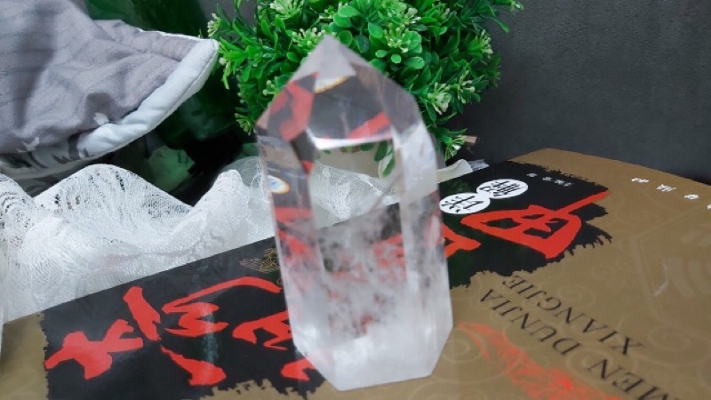 甜蜜水晶 K00101A5-1天然白水晶柱 化解梁煞!寶貝 。橫樑、壓樑等風水化煞 極品:圖片 3