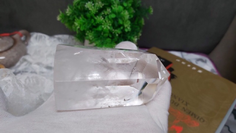 甜蜜水晶 K00101A5-1天然白水晶柱 化解梁煞!寶貝 。橫樑、壓樑等風水化煞 極品:圖片 4