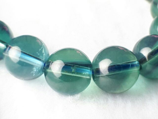 ★甜蜜水晶★天然水晶 藍螢石手珠鍊【非常稀少的。絕處逢生石】:圖片 5