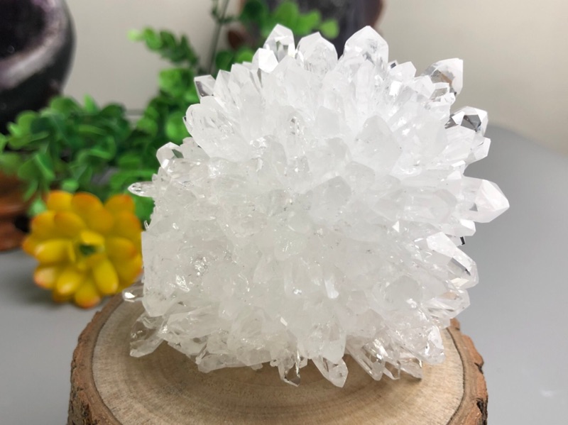 甜蜜水晶 天然細芽白晶簇 J00712A3-5商品如照 一物一拍 實品拍照:圖片 6