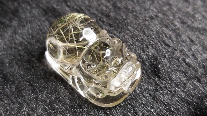 現貨J90913A01-A21甜蜜水晶 天然鈦晶貔貅 多細絲 絲清透亮眼鈦晶 貔貅吊墜 擺件 隨機出貨:圖片 5
