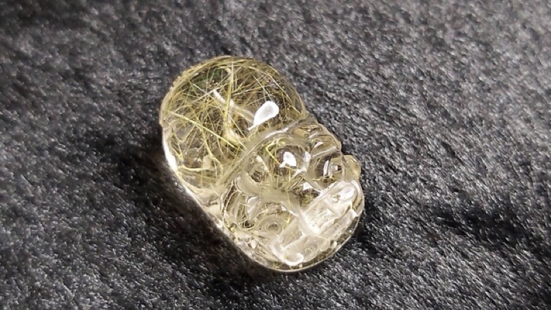 現貨J90913A01-A21甜蜜水晶 天然鈦晶貔貅 多細絲 絲清透亮眼鈦晶 貔貅吊墜 擺件 隨機出貨:圖片 7