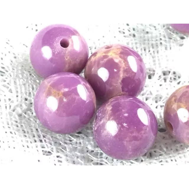 甜蜜水晶UC0408W1 diy 水晶手作材料 天然紫雲母 斜磷鐵礦 散珠。新鮮上市:圖片 4