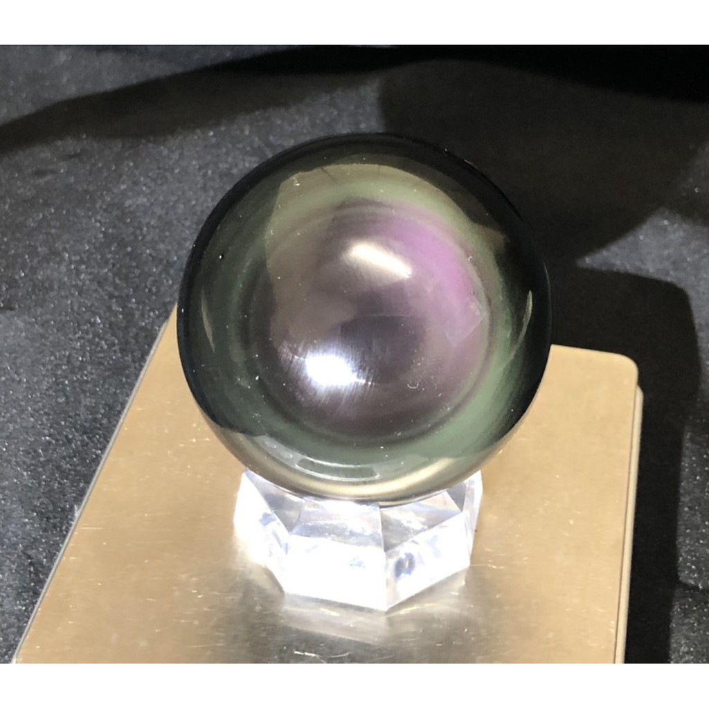 甜蜜水晶J90804A02限量版5A黒曜石趨吉避凶球招財進寶球.避邪擋煞.天然彩色黒曜石雙眼5A級單珠能量球 彩色黑曜石:圖片 6