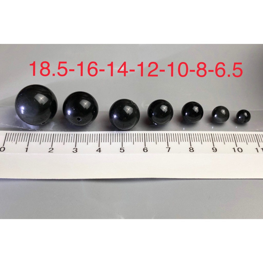 ★甜蜜水晶二館★天然彩色黒曜石散珠手作材料※18.5mm※16mm※14mm※12mm※10mm※8mm彩色黑曜石帶眼:圖片 2