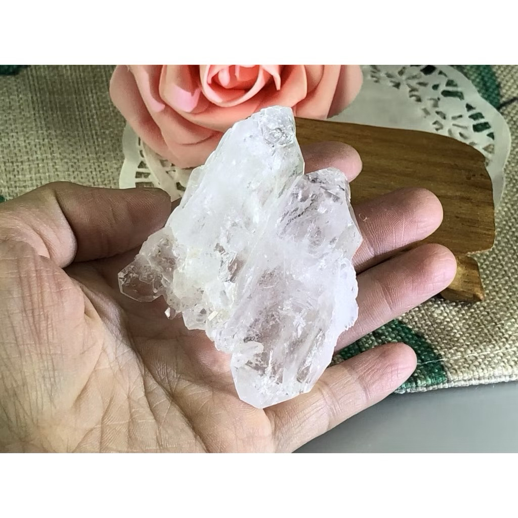 J0728B01-A11💐甜蜜水晶💐珍藏品天然縫合水晶縫合線白水晶 收藏家的最愛。商品如圖單一數量售完止請把握!:圖片 3