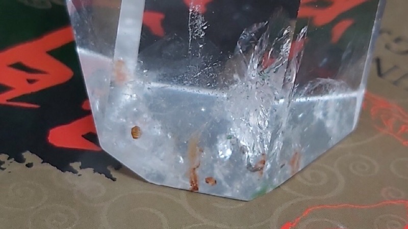 甜蜜水晶 K00101A5-3天然白水晶柱紅兔毛共生柱 化解梁煞!寶貝 橫樑、壓樑等風水化煞 極品:圖片 2
