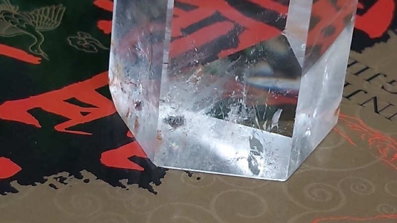甜蜜水晶 K00101A5-3天然白水晶柱紅兔毛共生柱 化解梁煞!寶貝 橫樑、壓樑等風水化煞 極品:圖片 3