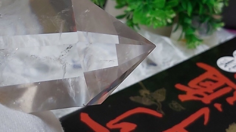甜蜜水晶 K00101A5-3天然白水晶柱紅兔毛共生柱 化解梁煞!寶貝 橫樑、壓樑等風水化煞 極品:圖片 5