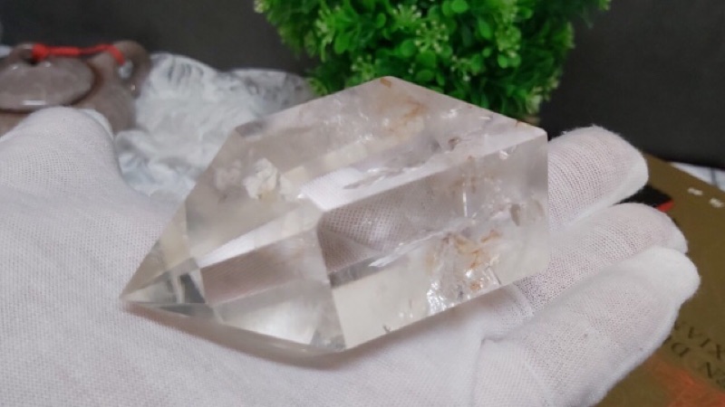 甜蜜水晶 K00101A5-3天然白水晶柱紅兔毛共生柱 化解梁煞!寶貝 橫樑、壓樑等風水化煞 極品:圖片 6