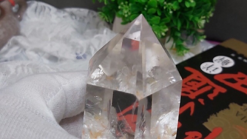 甜蜜水晶 K00101A5-3天然白水晶柱紅兔毛共生柱 化解梁煞!寶貝 橫樑、壓樑等風水化煞 極品:圖片 7