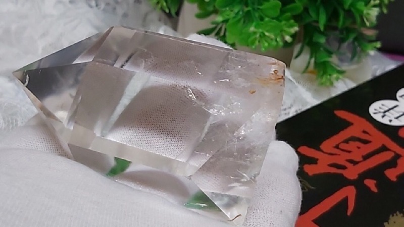 甜蜜水晶 K00101A5-3天然白水晶柱紅兔毛共生柱 化解梁煞!寶貝 橫樑、壓樑等風水化煞 極品:圖片 8