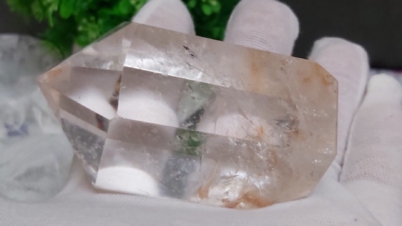 甜蜜水晶 K00101A5-2天然白水晶柱 紅兔毛共生 化解梁煞!寶貝 橫樑、壓樑等風水化煞 極品:圖片 9