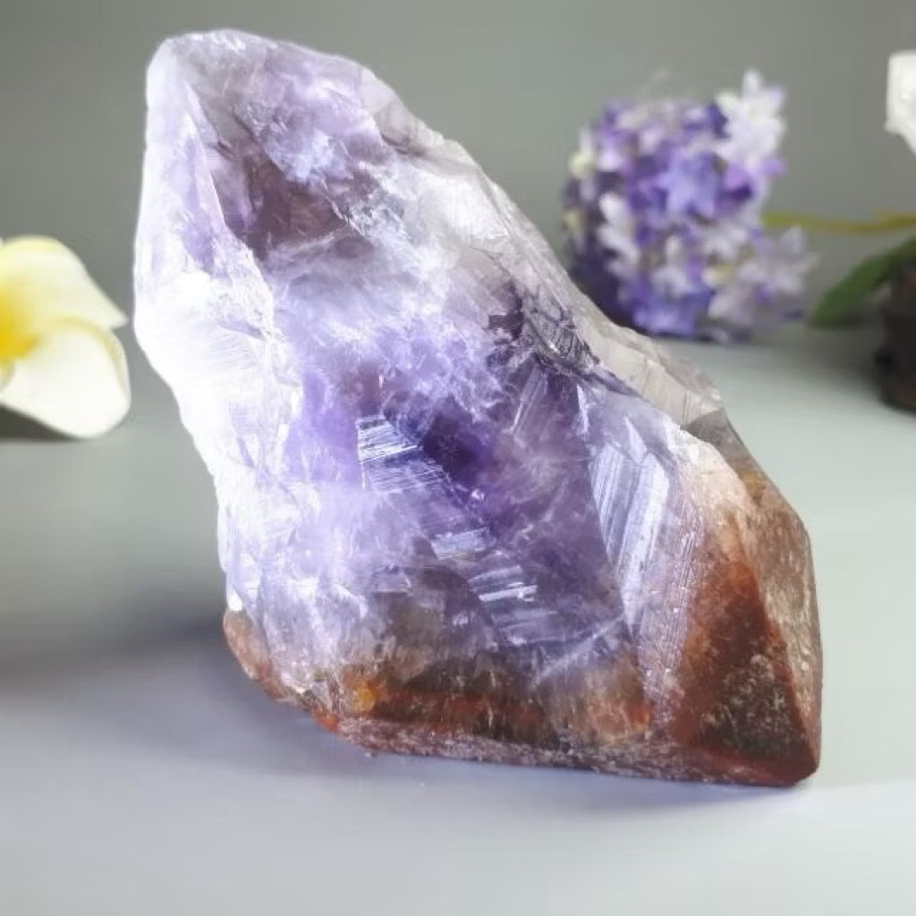♡J0728B02-1♡★甜蜜水晶★天然極光23紅頭原礦 超能量原礦 收藏家的原礦 ♤極品珍藏♤:圖片 2