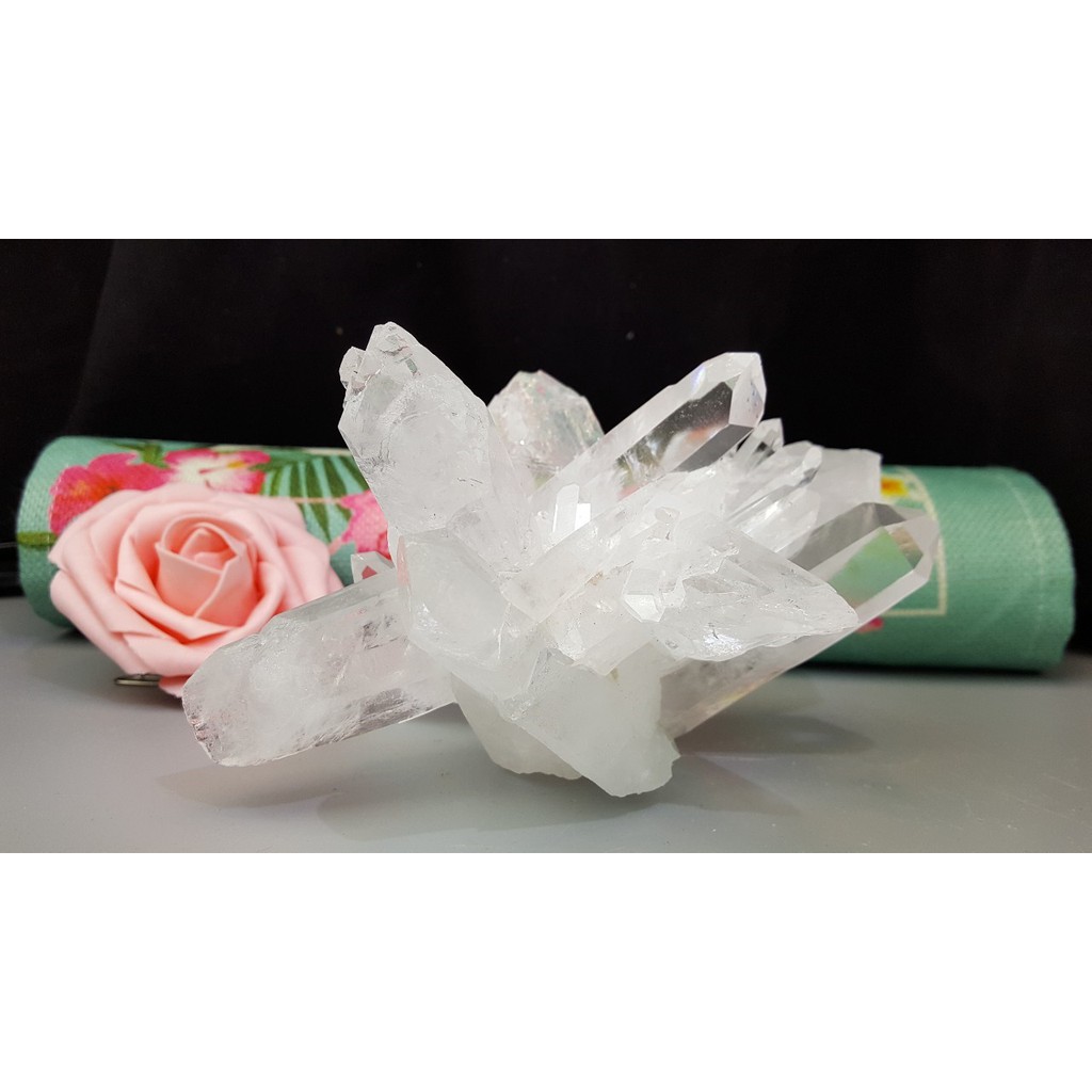 甜蜜水晶 J90401A01-17 天然白水晶簇骨幹 白皙清透晶透柱 白水晶 簇消磁淨化 充電 鎮宅 避邪 防輻射