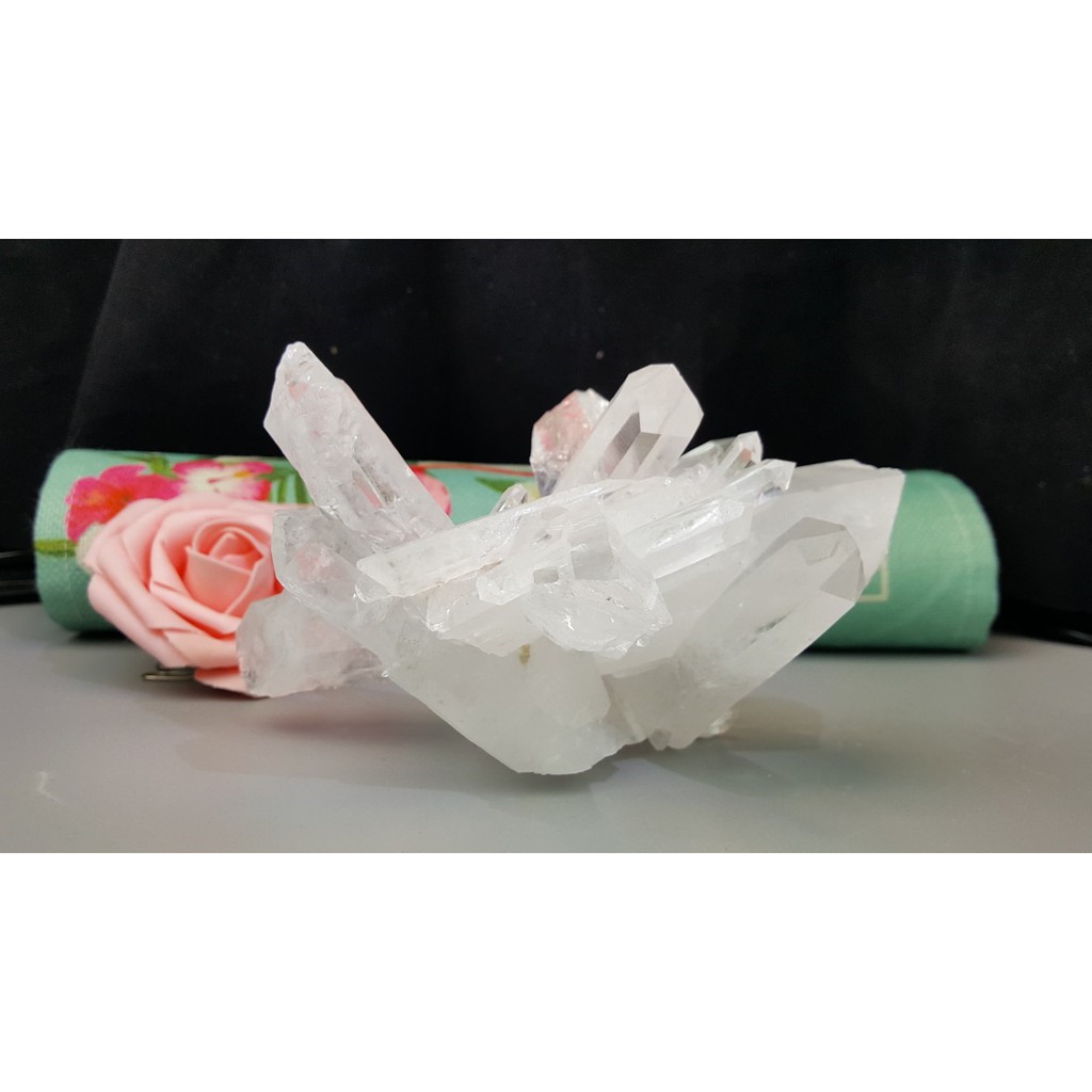 甜蜜水晶 J90401A01-17 天然白水晶簇骨幹 白皙清透晶透柱 白水晶 簇消磁淨化 充電 鎮宅 避邪 防輻射:圖片 5
