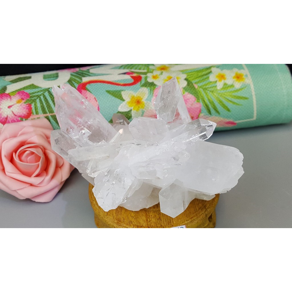 甜蜜水晶 J90401A01-17 天然白水晶簇骨幹 白皙清透晶透柱 白水晶 簇消磁淨化 充電 鎮宅 避邪 防輻射:圖片 7
